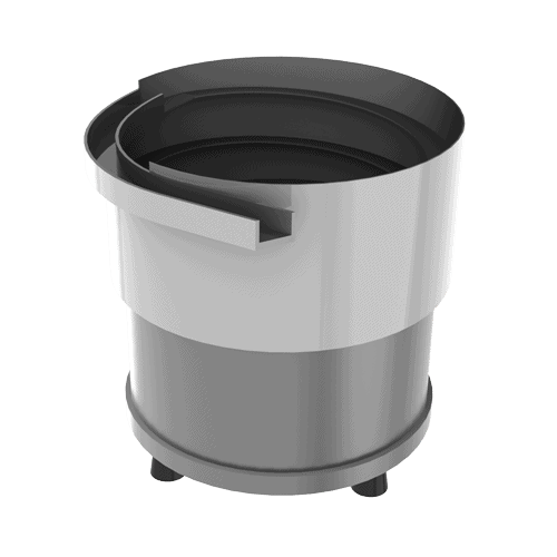 cylindrical bowl vibrator